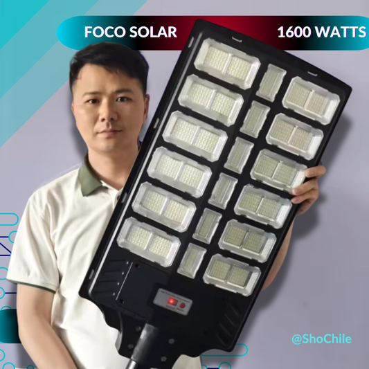 Lampara solar de 1600watts, Iluminación y seguridad a la vez