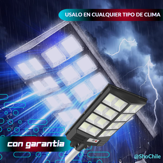 Lleva 3  LAMPARAS LED SOLAR  1000 watts-Imponentes y de alta calidad. Te Obsequiamos el tubo de instalación