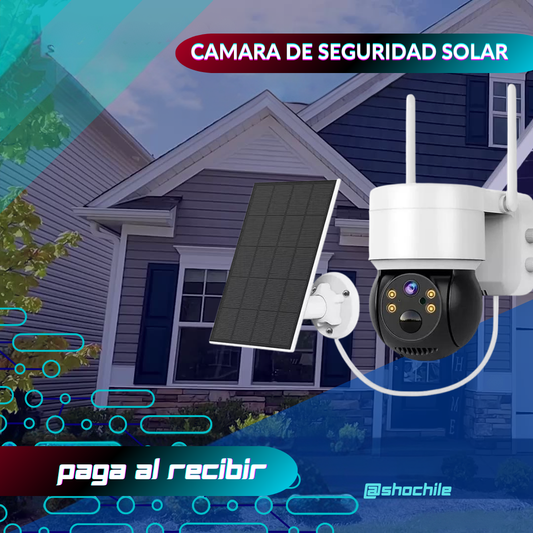 Cámara de Seguridad - Con Carga mediante panel solar.