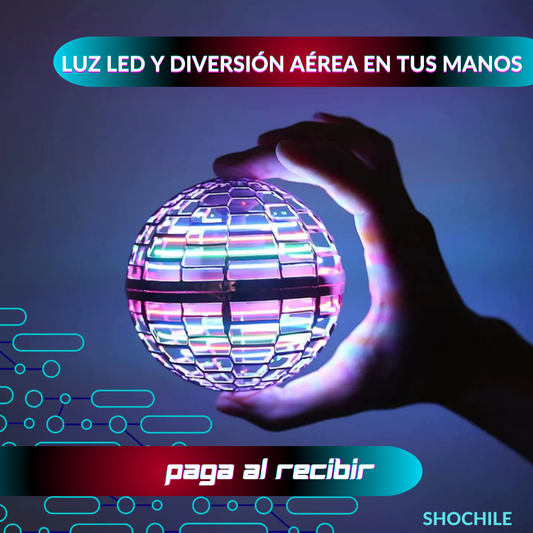 Pelota Voladora con Luz LED Flynova Pro: ¡Diversión Aérea al Instante!